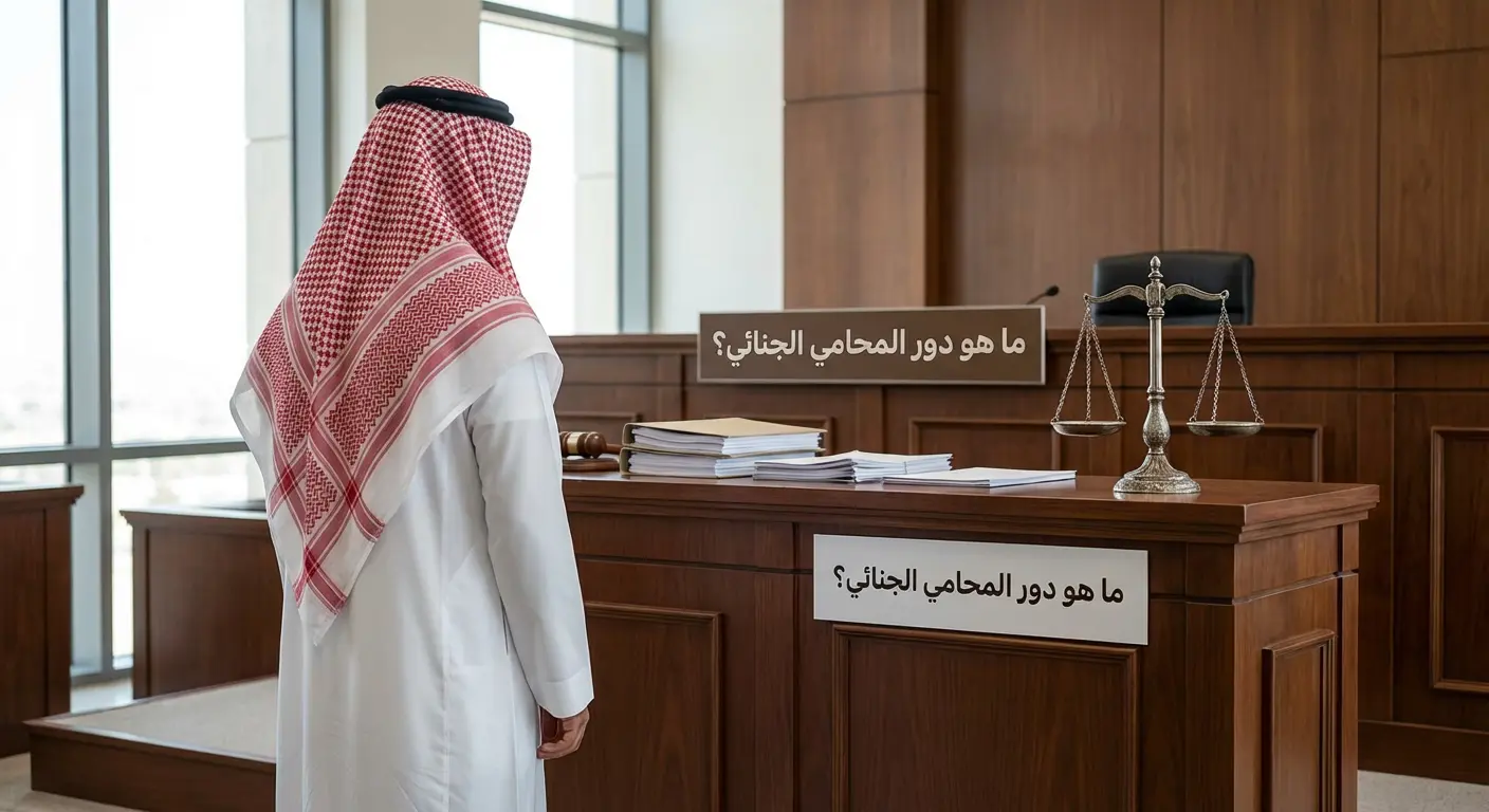 دور المحامي الجنائي السعودي