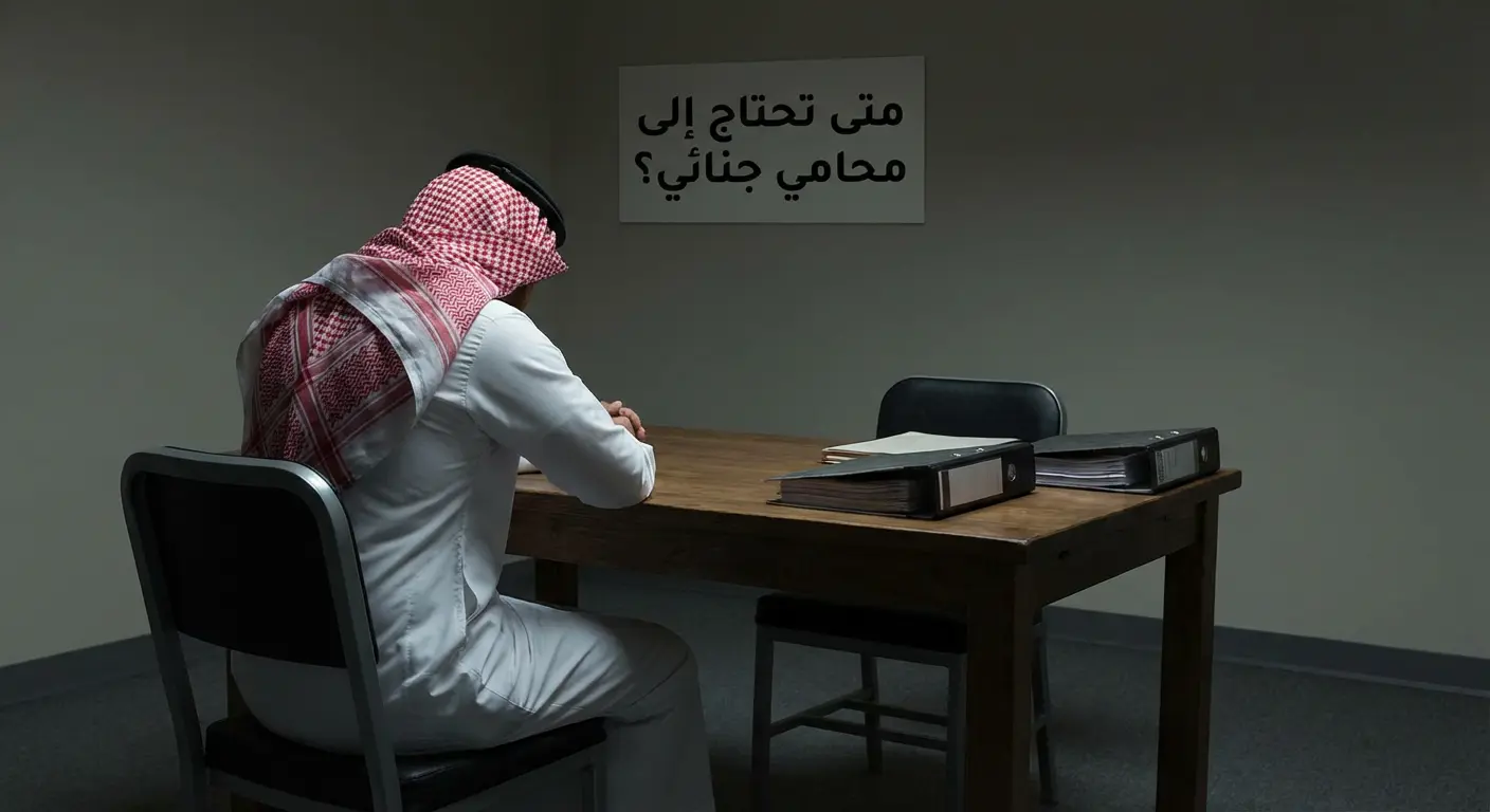 متى تحتاج إلى محامي جنائي